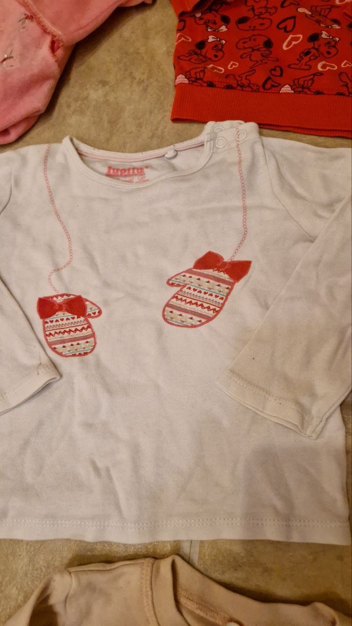 Kinderbekleidungspaket 86-92. Für Mädchen. 8 Teile. 