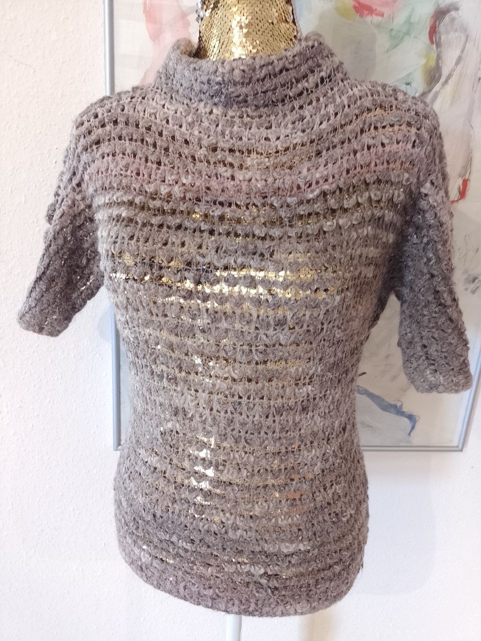 Schöner Strickumhang, Pulli. Größe XS-S. 