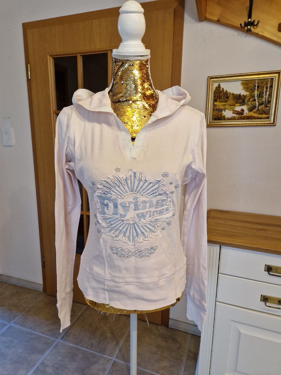 Only.  Stylischer Pullover mit Kapuze. Baumwolle.  Größe M.  