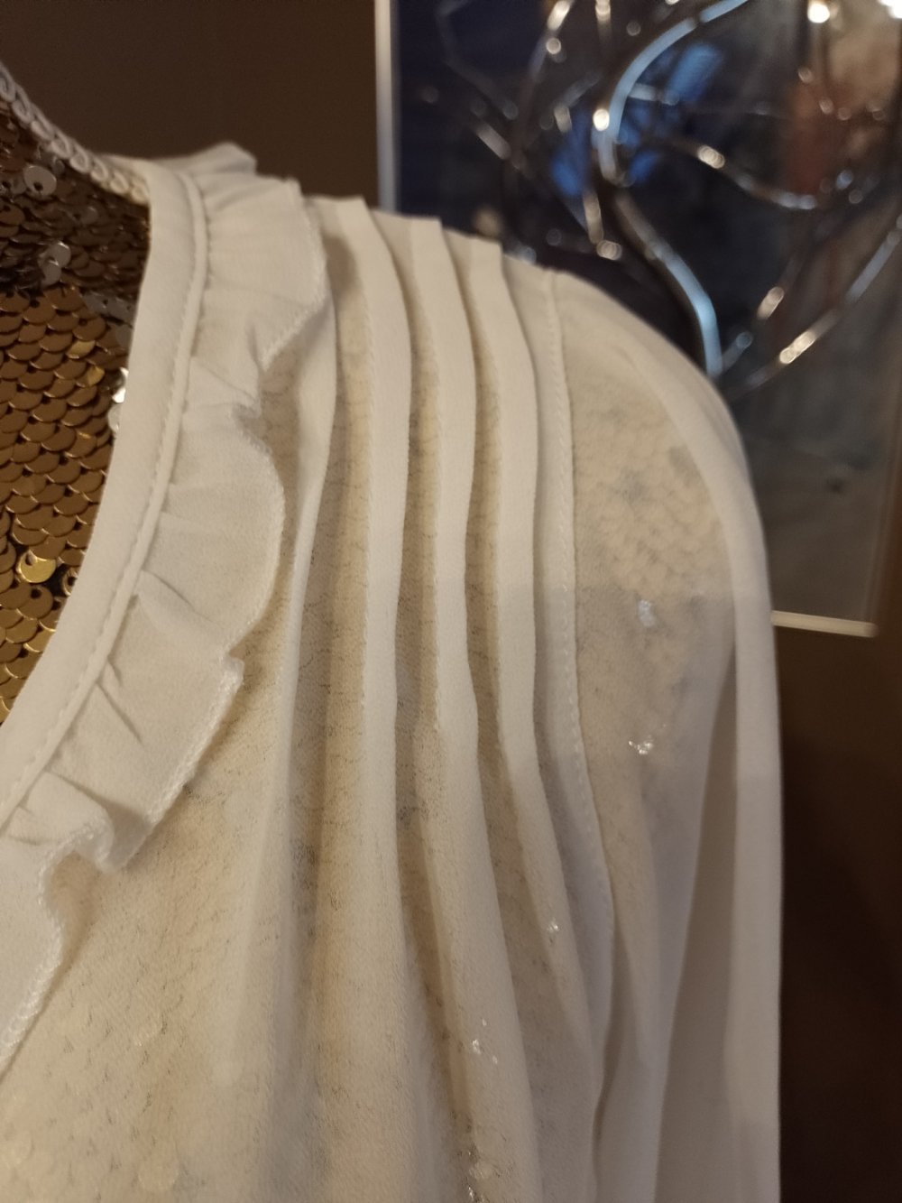 Sweewe. Elegantes Hemd - Bluse - Tunika. Polyester. Größe S/M. 