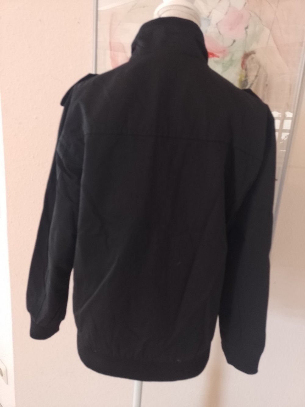 Neu. Men Wear. Praktische stilvolle schwarze Jacke. Baumwolle.