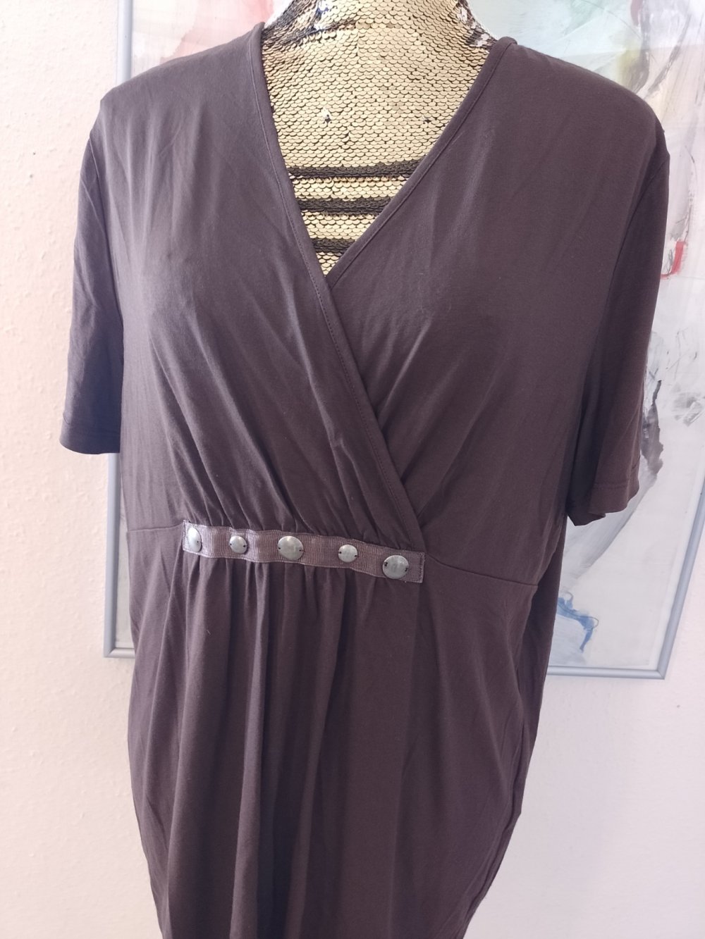 Wie neu. Schönes T-Shirt - Bluse - Tunika . Viskose. Größe 46. 