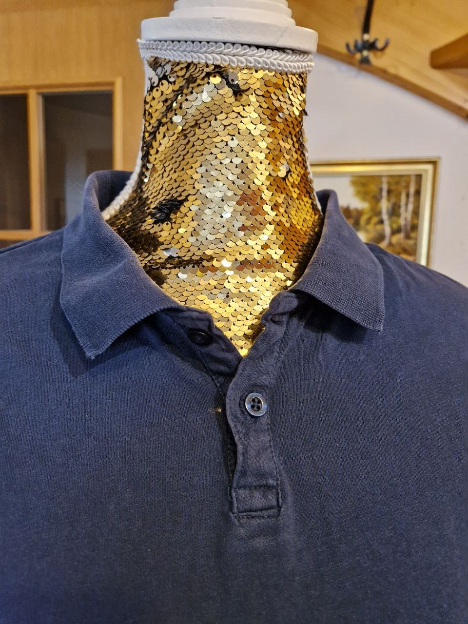 Set.  2 Herren-T-Shirts.  Baumwolle.  Größe L. 