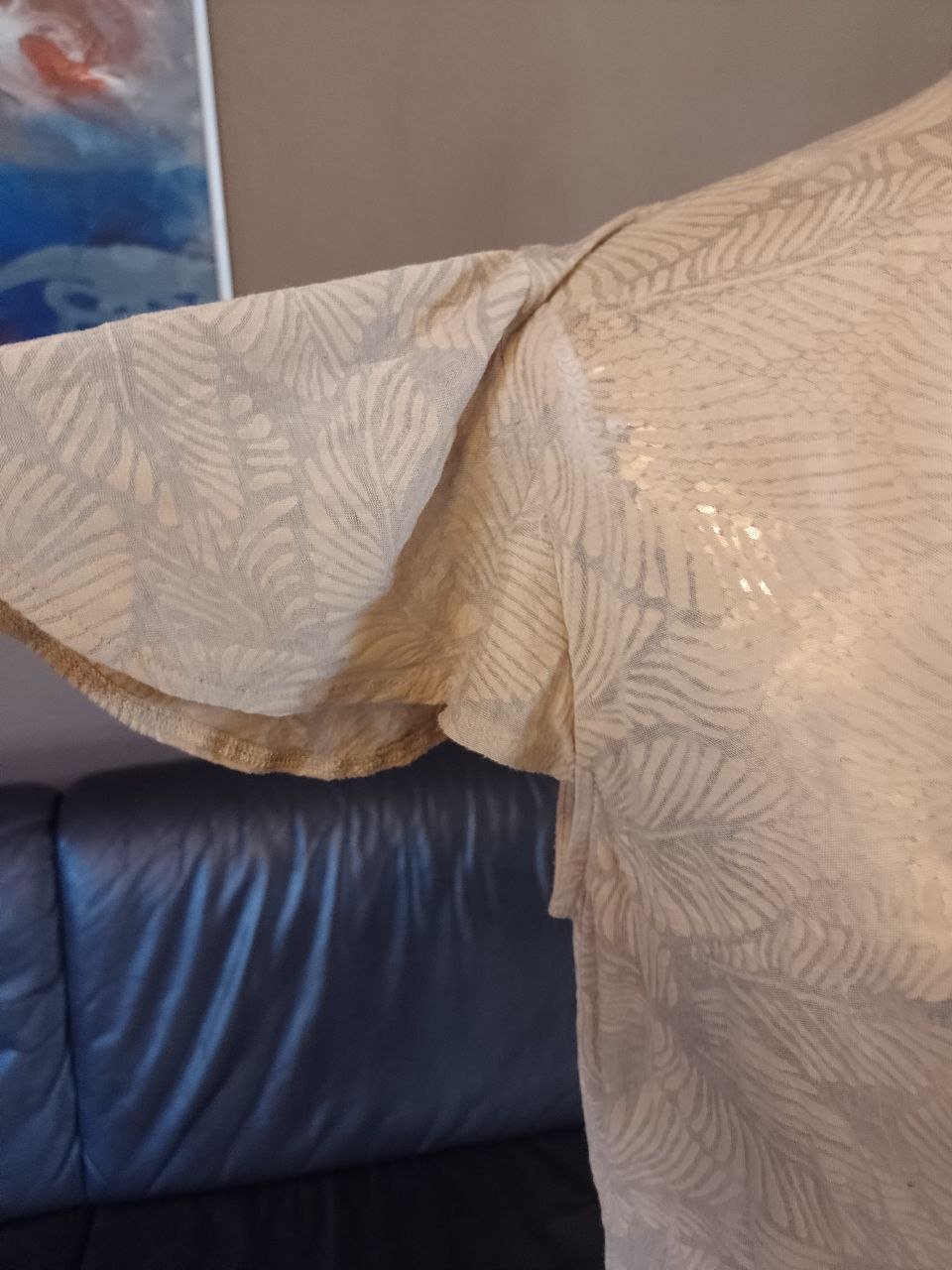 Elegantes Hemd - Bluse - Tunika.  Viskose + Polyester. 