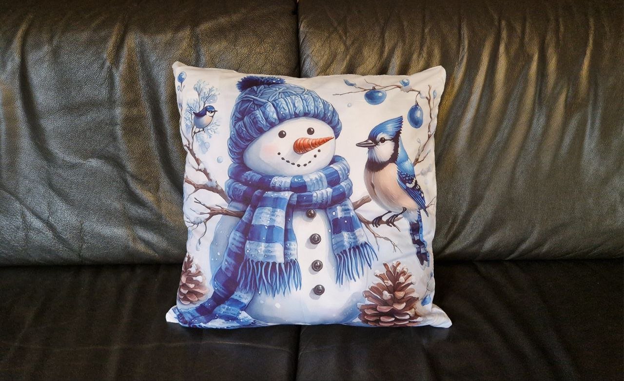 2 Stück Kissenbezüge zum Weihnachten. Weihnachtsdekoration. 