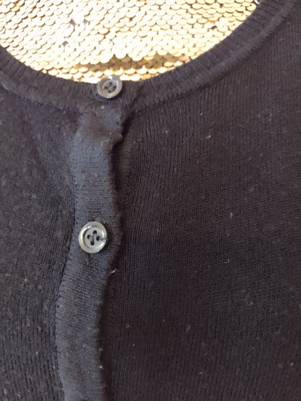 Schwarze Strickjacke, Blaser. Acryl.  Große 42. 