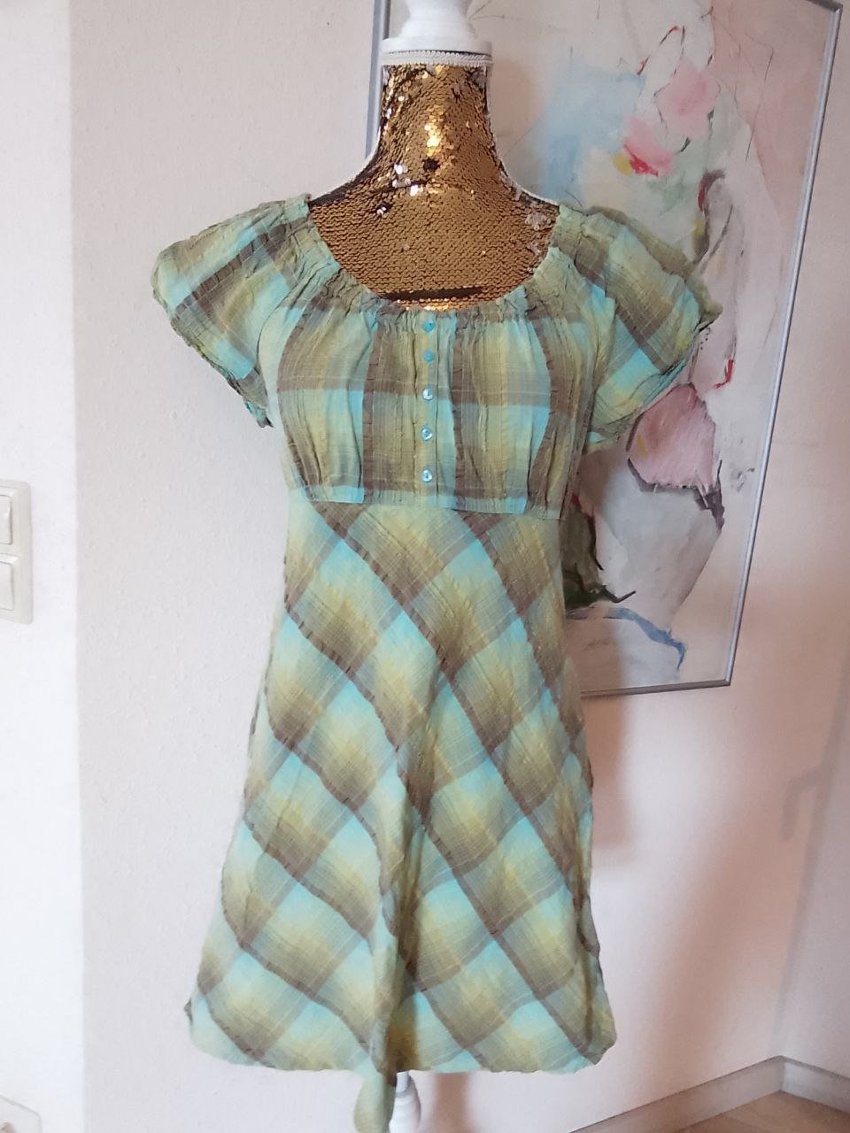 Schönes Sommerkleid. Yessica. Baumwolle. Große S.