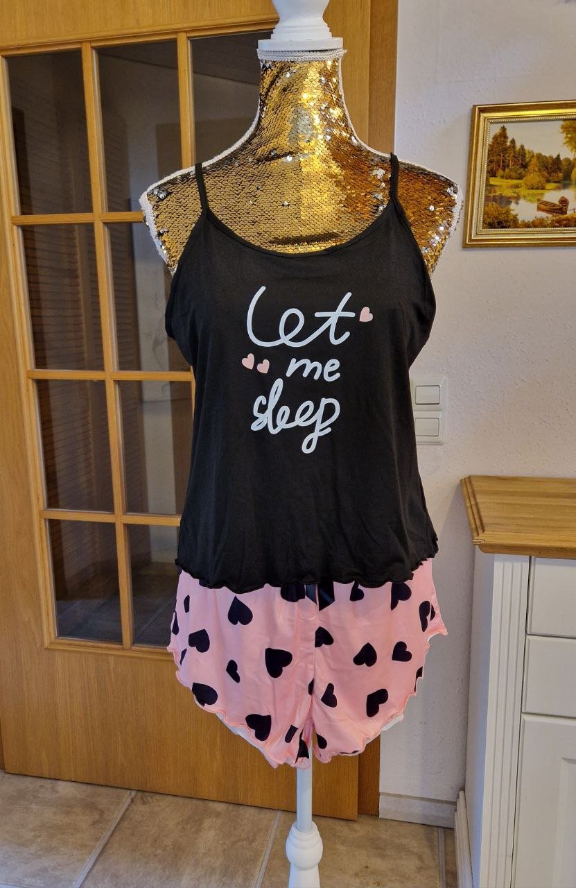 Damen Schlafanzug.  Pyjama Set, Nachtwäsche.  Größe XL. 