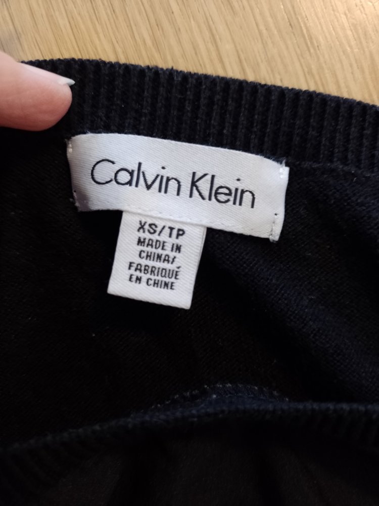 Calvin Klein. Elegantes T-Shirt - Bluse - Tunika. ? Größe XS.