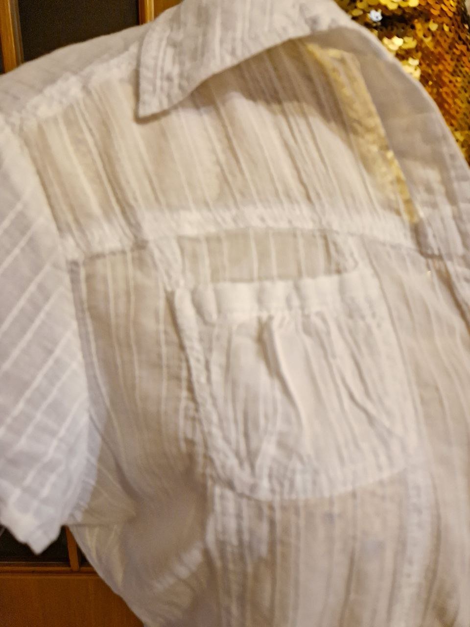 HRC.  Elegante Bluse - Top - Hemd.  Baumwolle.  Größe 42.