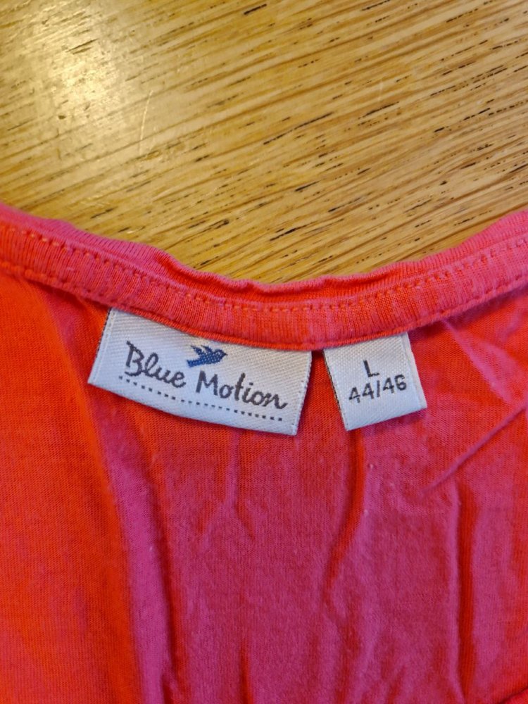 Blue Motion.  T-Shirt - Top - Bluse.  Größe 44/46.  Viskose. 