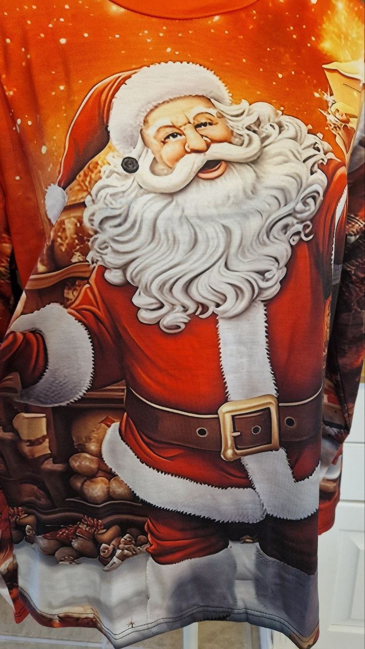 Langarm Weihnachts-Sweatshirt, Pulli, Strick. Größe S. 