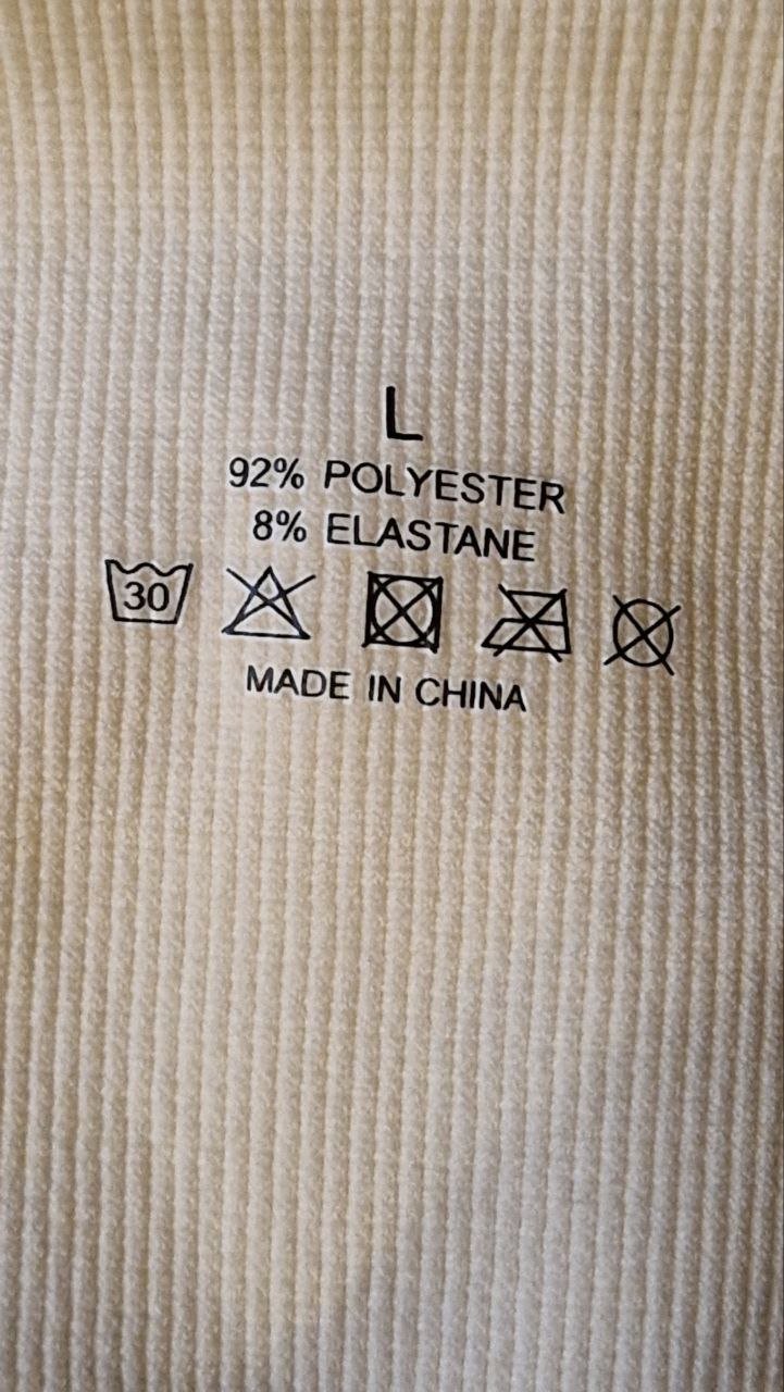  Warme weiße Leggings. Herbst-Winter. Größe L. 