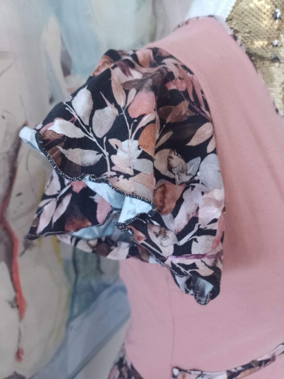 Schönes Sommerkleid. Baumwolle + Elastan.  Große S. 