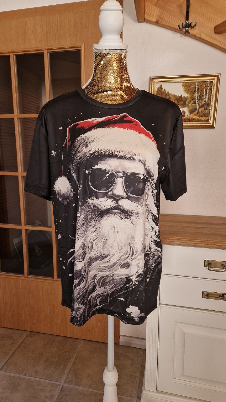 Weihnachtliches Herren-T-Shirt. Größe M. 