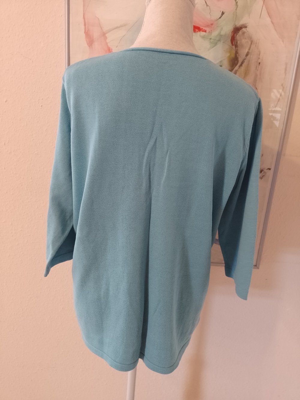 Schöner eleganter Pullover, Strick, Jersey. Große 44/46. Baumwolle 