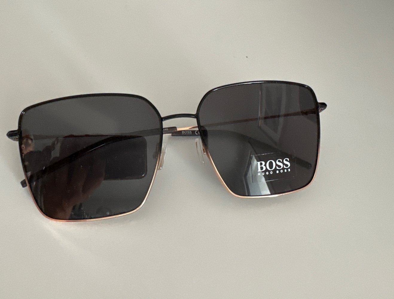 HUGO BOSS Damen Sonnenbrille schwarz-Gold