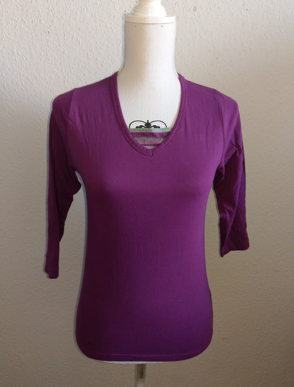 Sweatshirt mit 3/4 Ärmel in S 36/38