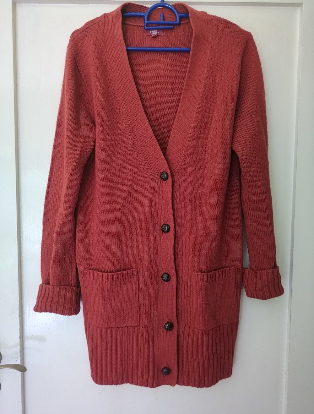 Lange Strickjacke in M 40/42