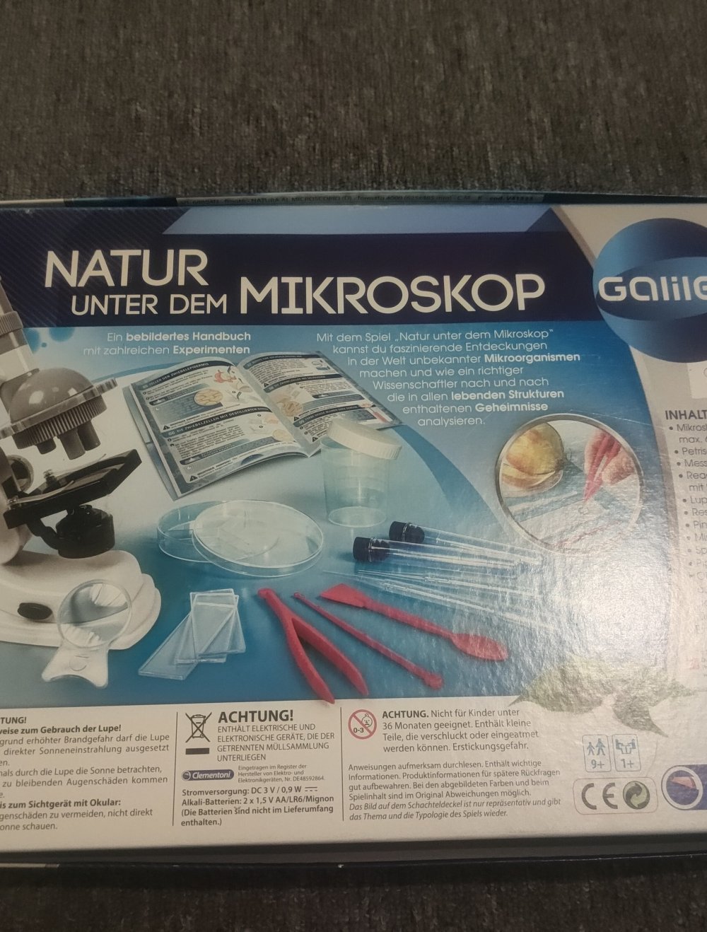 Natur unter dem Mikroskop von Galileo