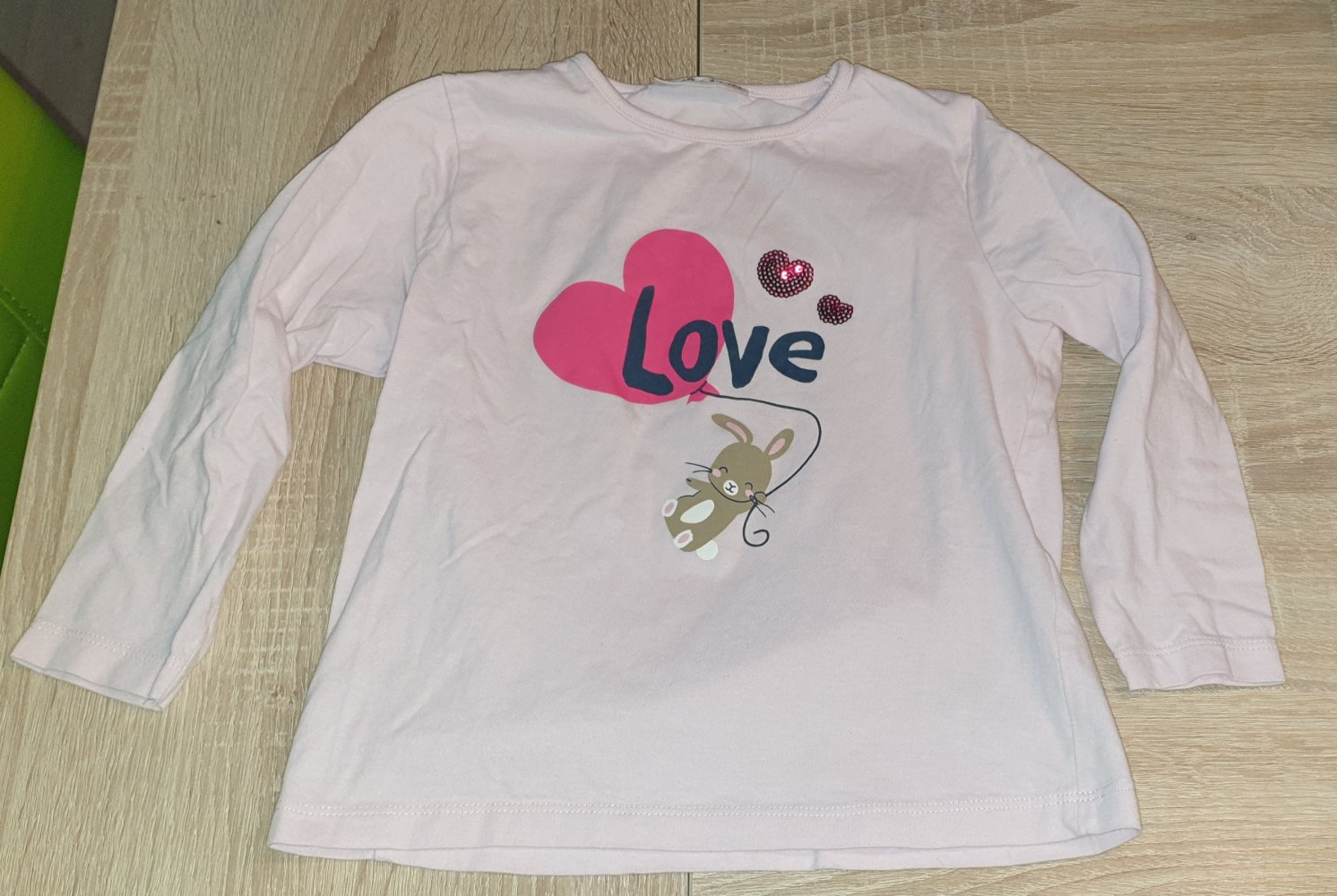 Mädchen Langarm Shirt Gr. 98 / 104 rosa