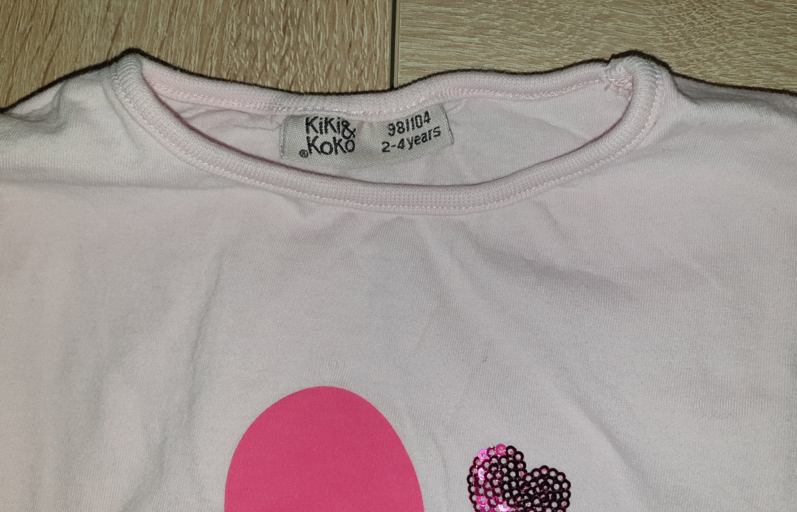 Mädchen Langarm Shirt Gr. 98 / 104 rosa