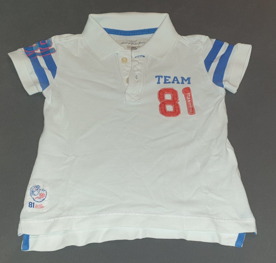  H&M Poloshirt L.O.G.G. für Jungs in weiß Gr. 92