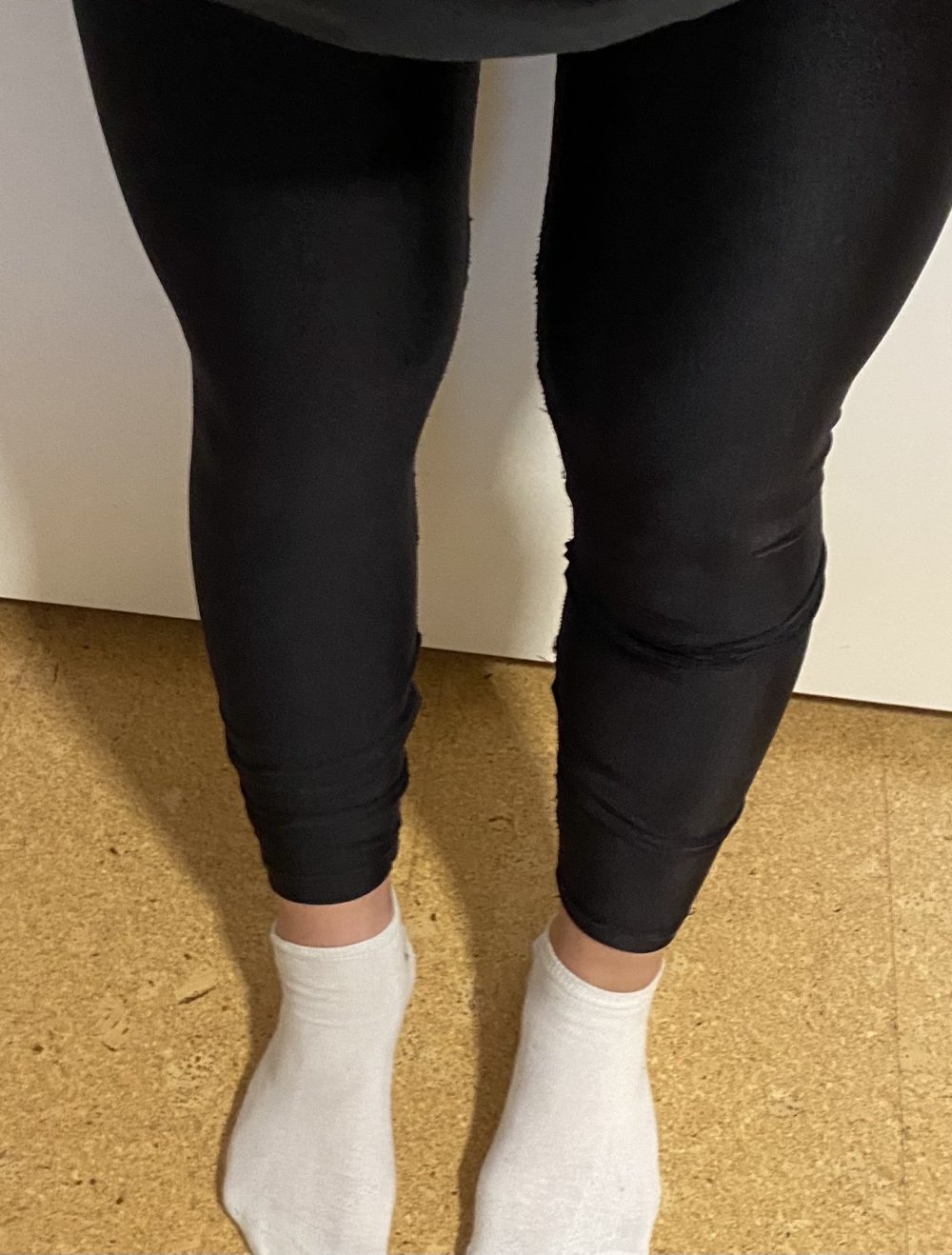 Leggings- schwarz glänzend