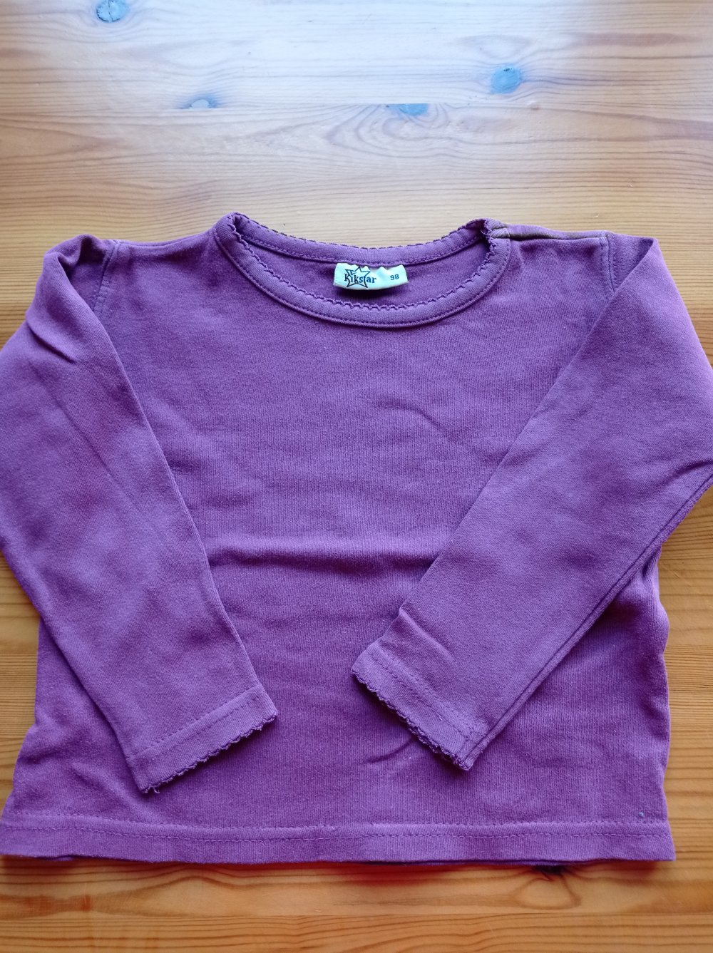 2 Langarm Oberteil, lila, Gr. 98  Kikstar