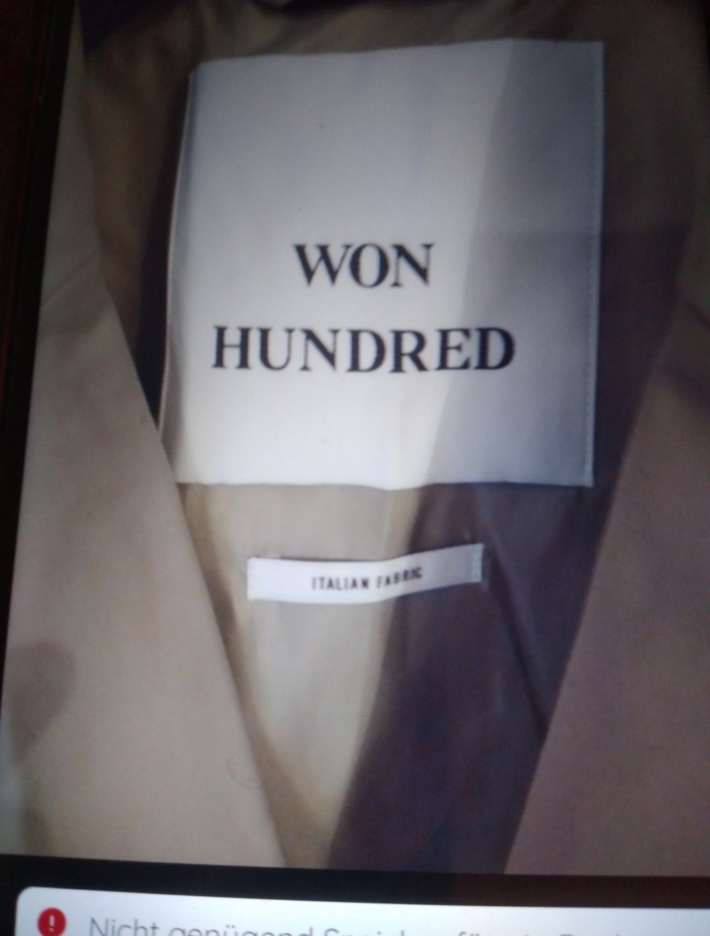 Orginal Mantel von Won Hundred gr 50