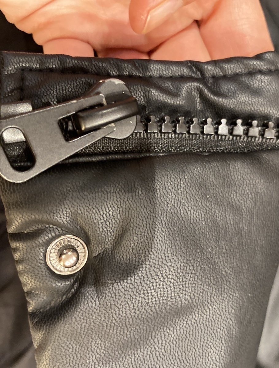 Wintermantel in Kunstleder Optik