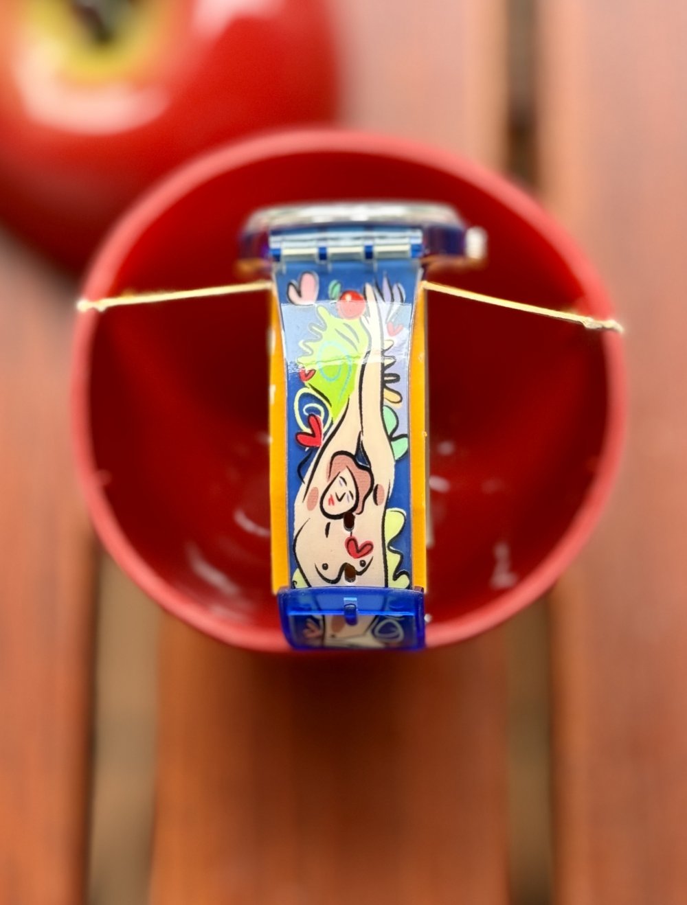 vintage swatch Uhr von 1997 Valentins Edition