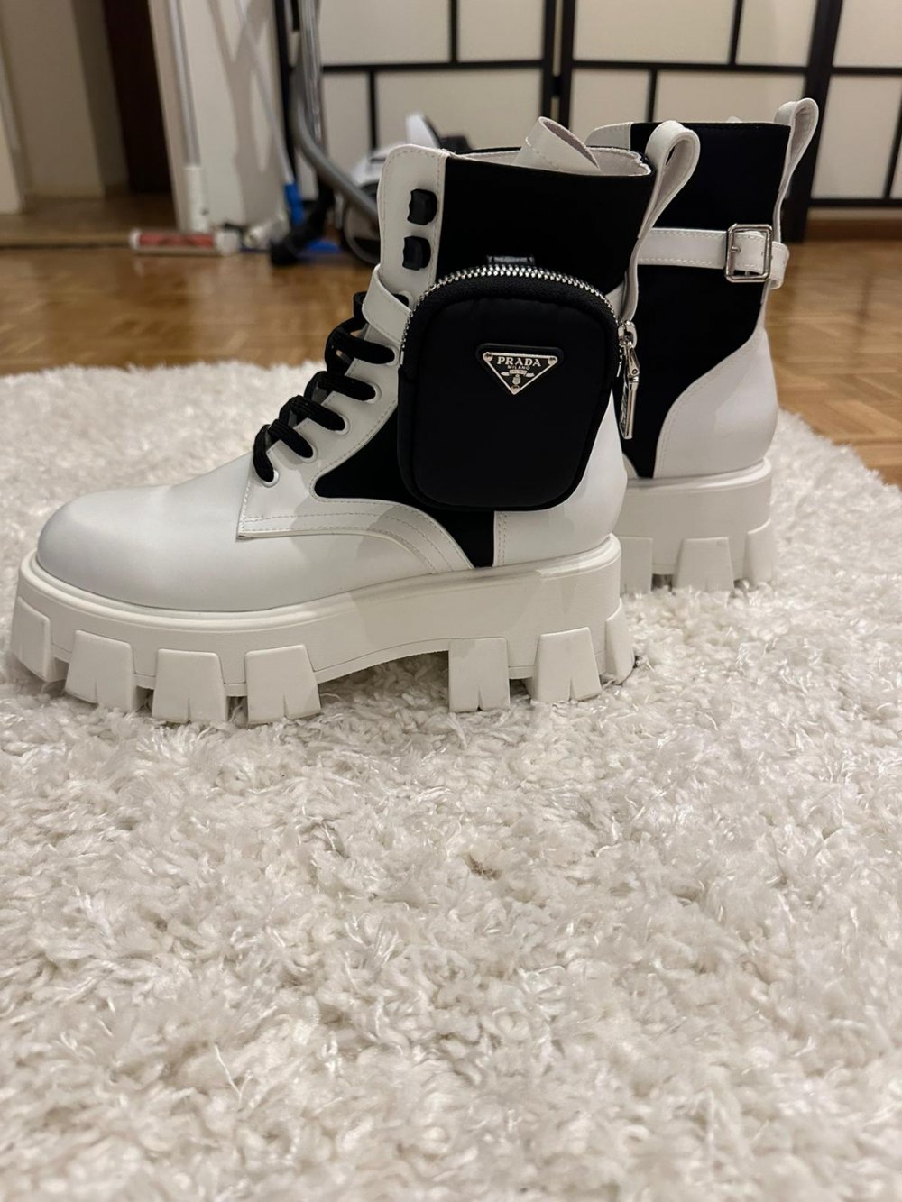 Prada Monolith weiss/ schwarz