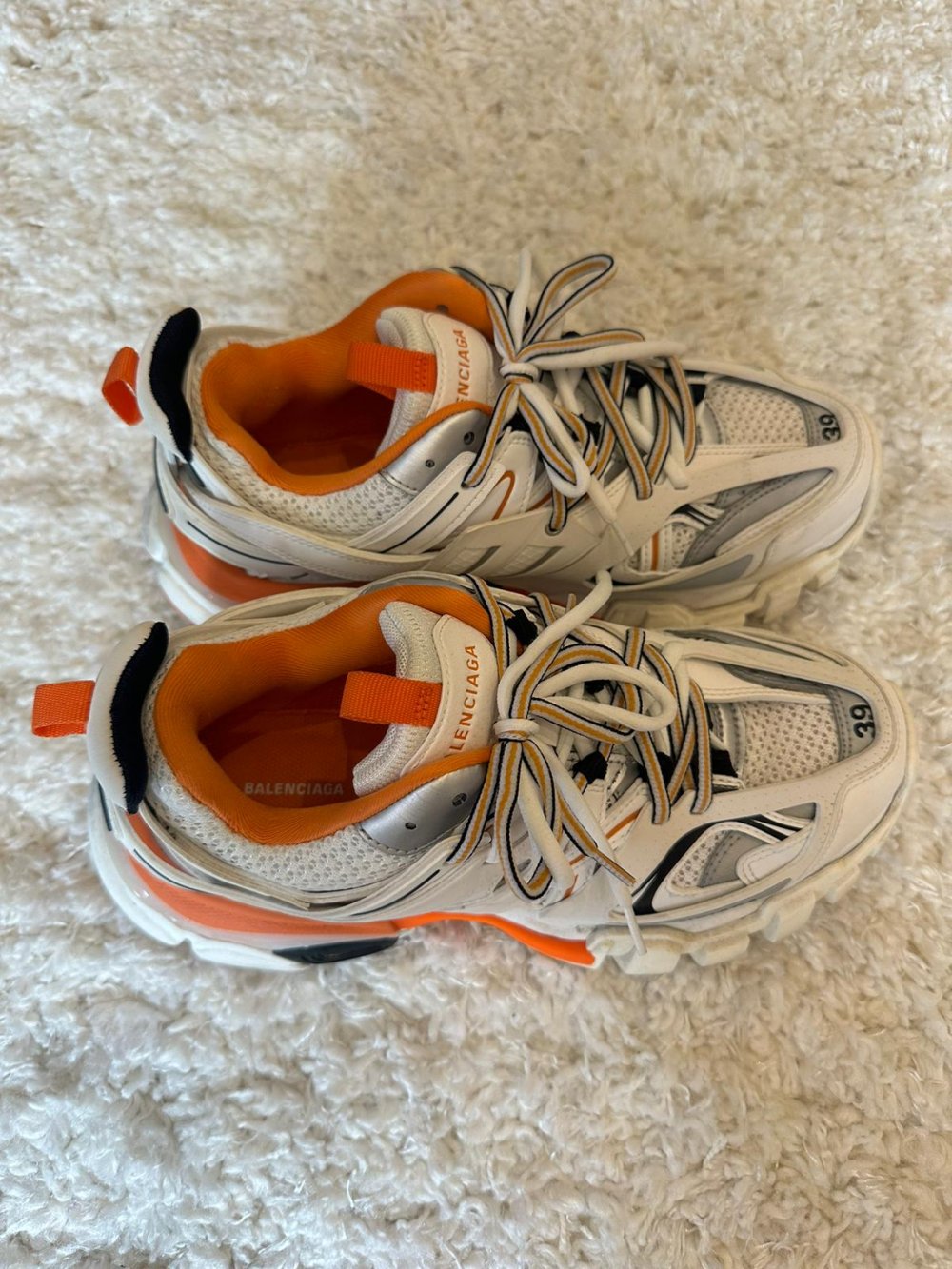 Balenciaga Track Weiss/ NeonOrange 