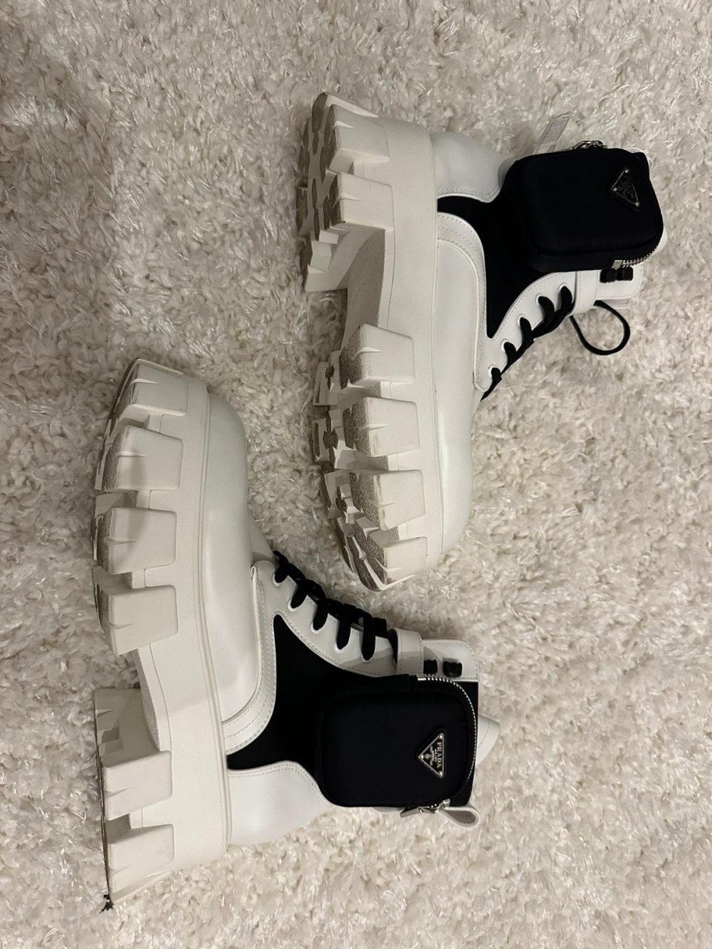 Prada Monolith weiss/ schwarz