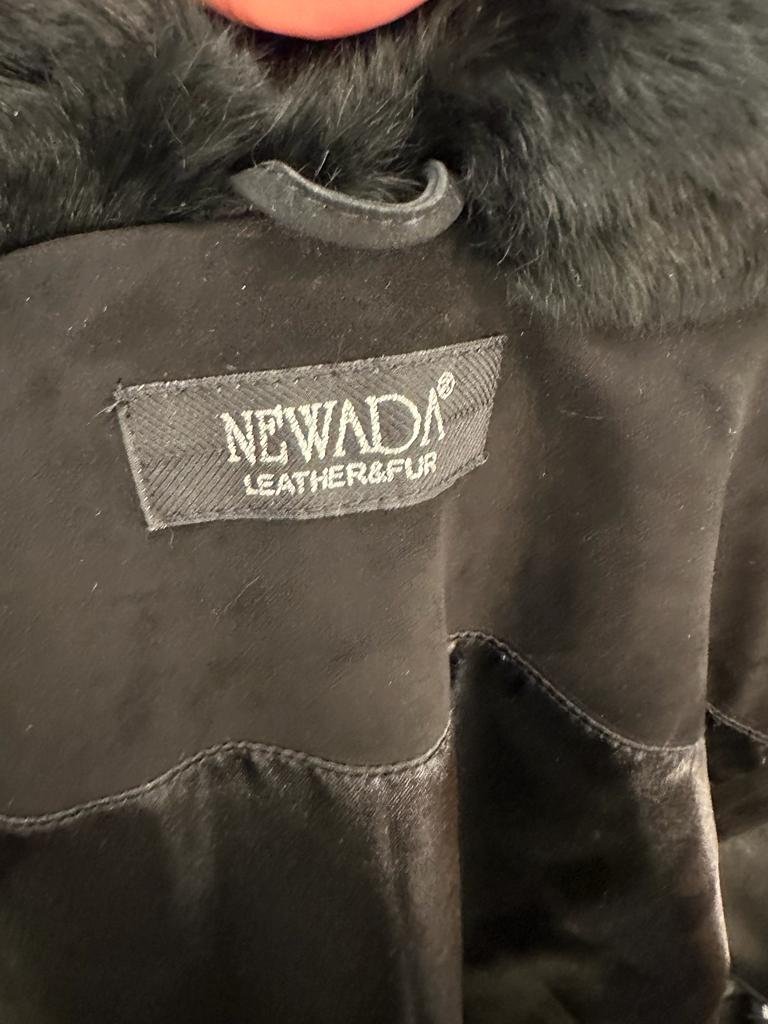 Schwarz Weste Echtes Fell