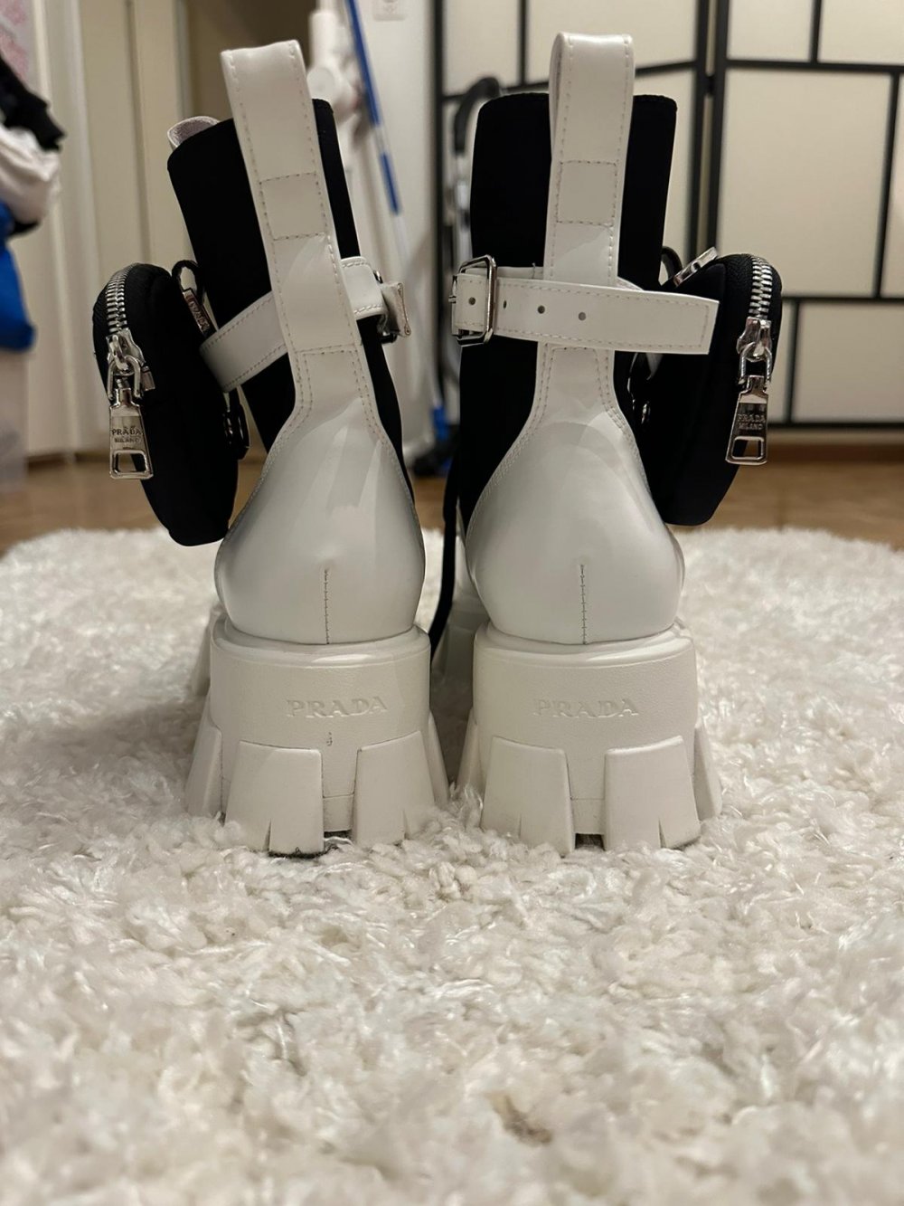 Prada Monolith weiss/ schwarz