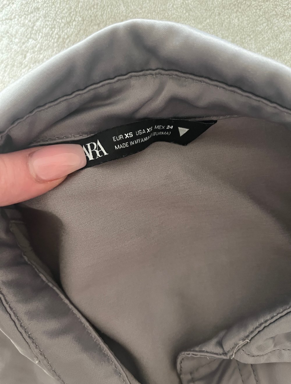 Überhemd Satin Zara neu