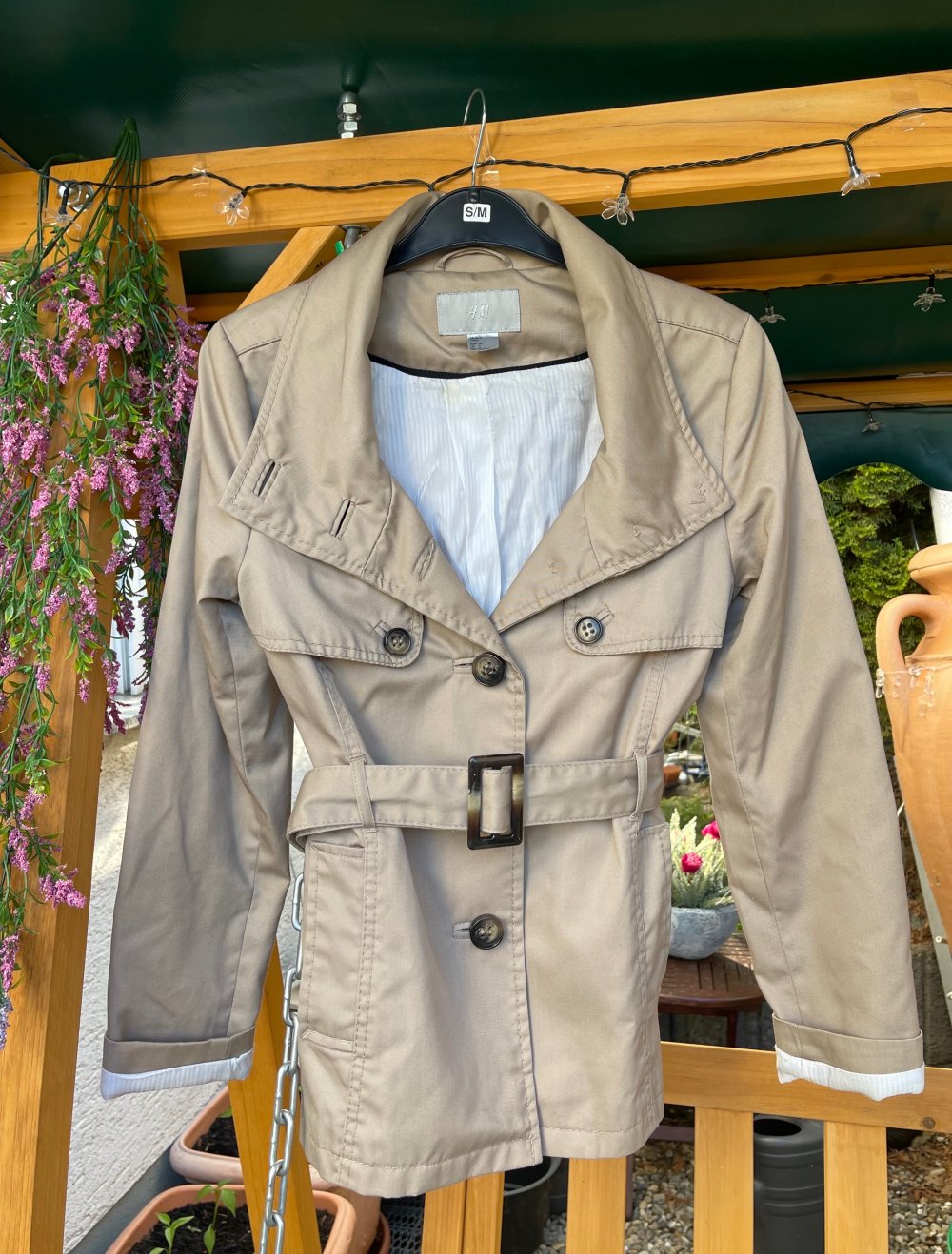 Hellbraun jacke von H&M gr 34