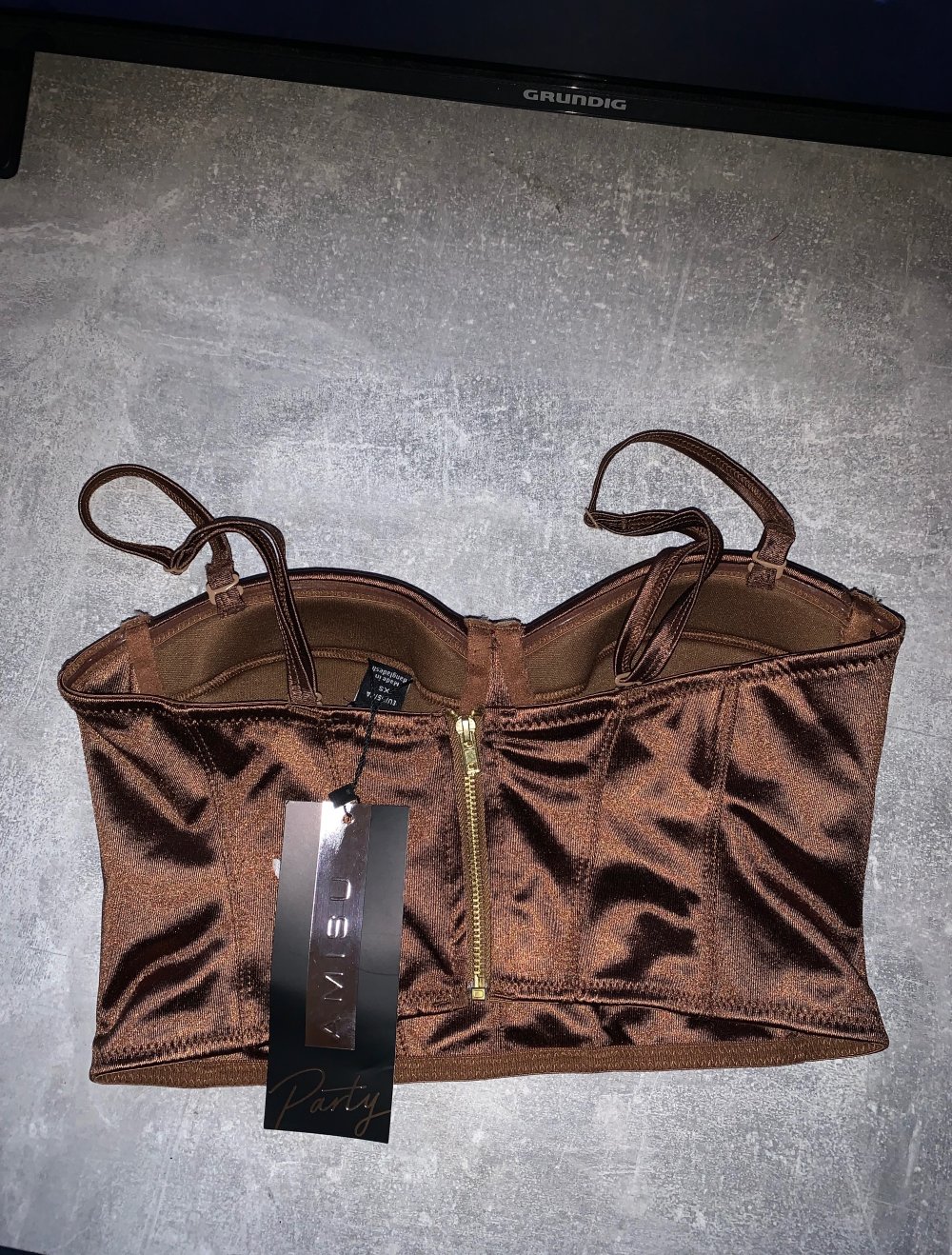 Korsett Oberteil mit Reißverschluss am Rücken Neu!