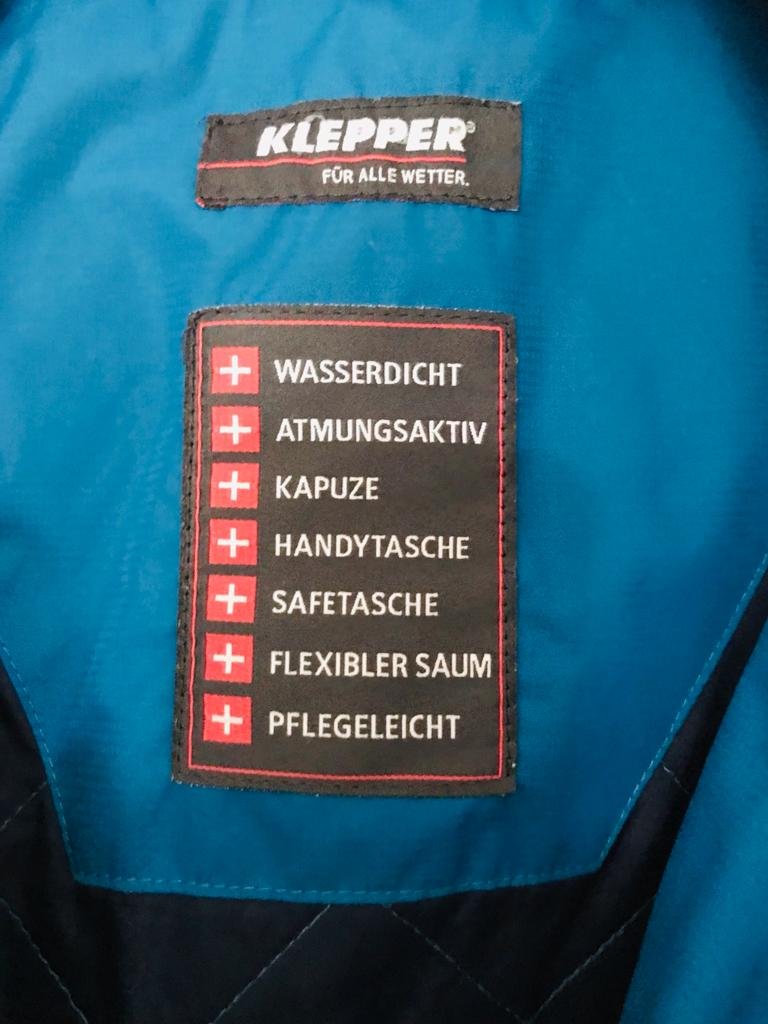 Keppler wetterfeste Herren-Regenjacke