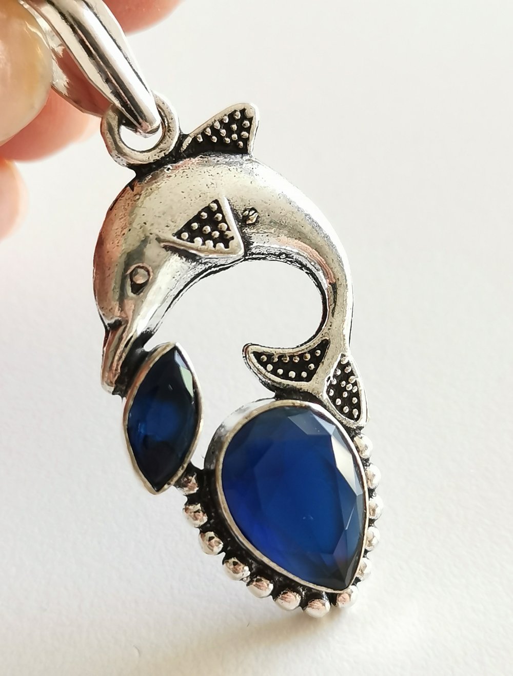 Delphin Meer Silberschmuck Kettenanhänger