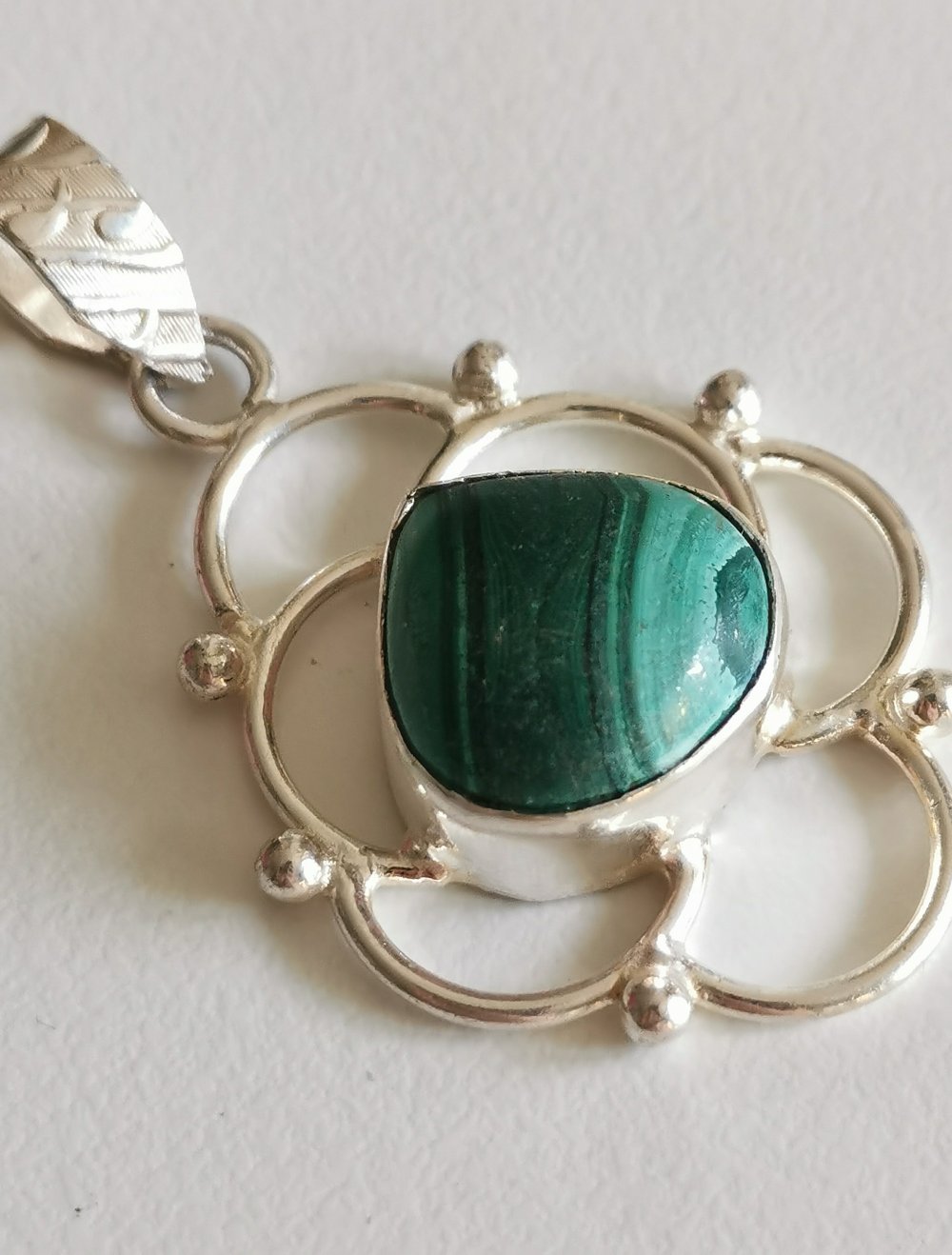 Malachit Anhänger Silberschmuck