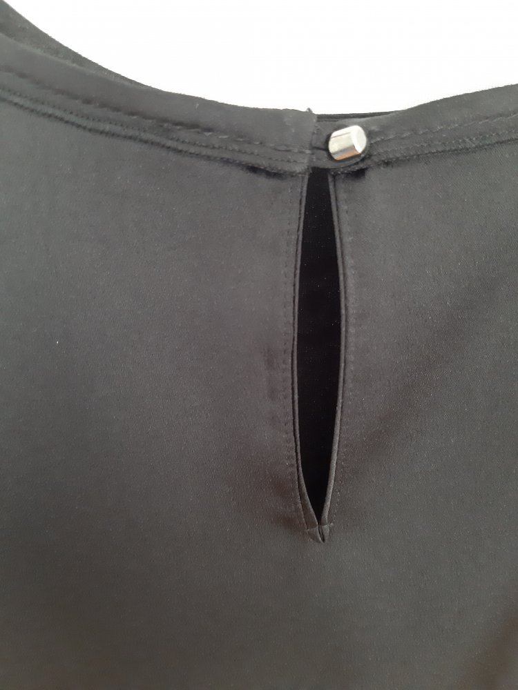 Sommermann Bluse Satin 42 schwarz