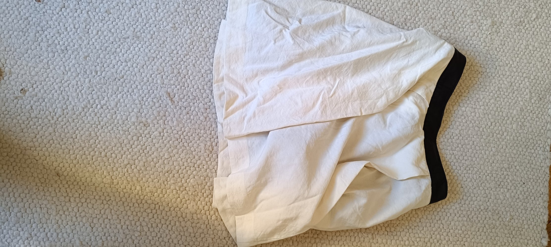 Hannes Roether Rock Leinen/ Seide/ Leder Gr M