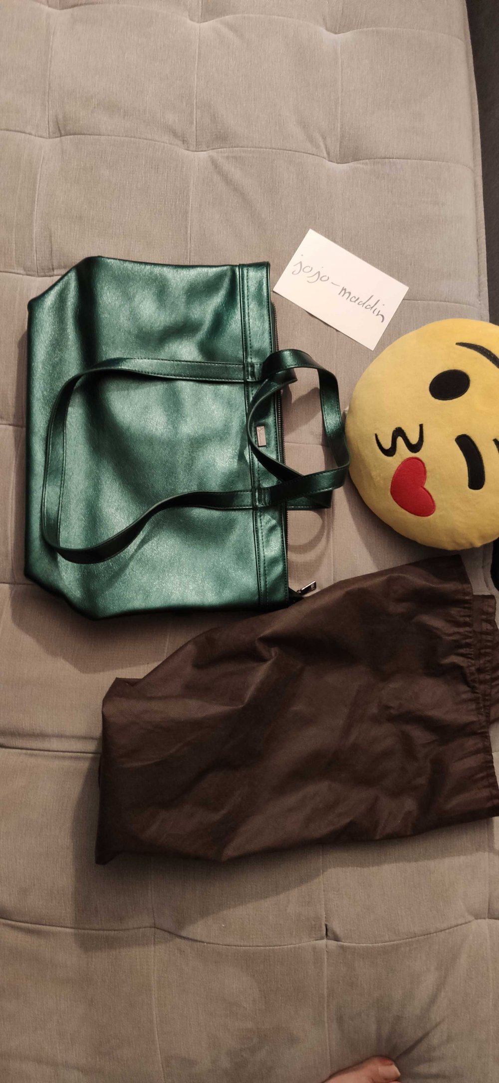 Handtasche grün glitzer schimmer