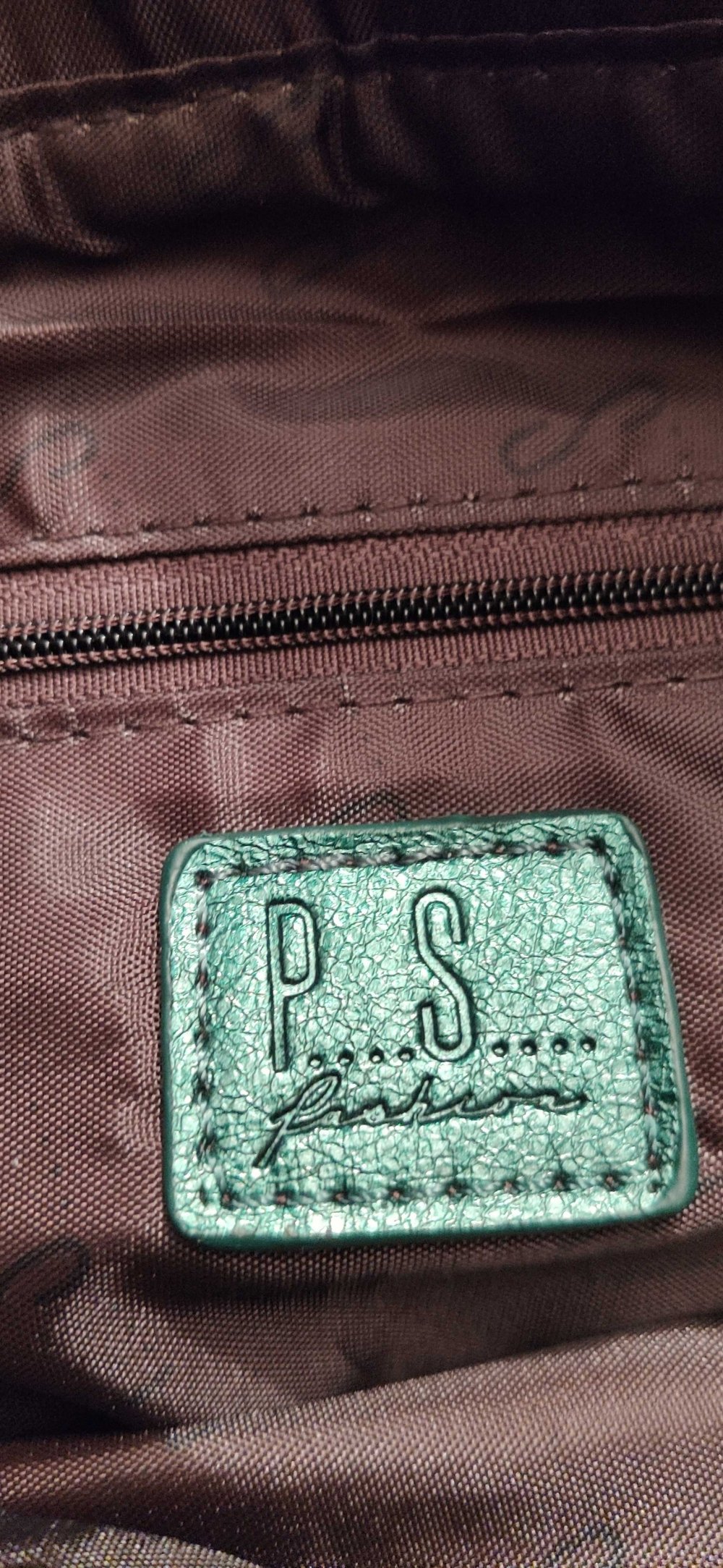 Handtasche grün glitzer schimmer