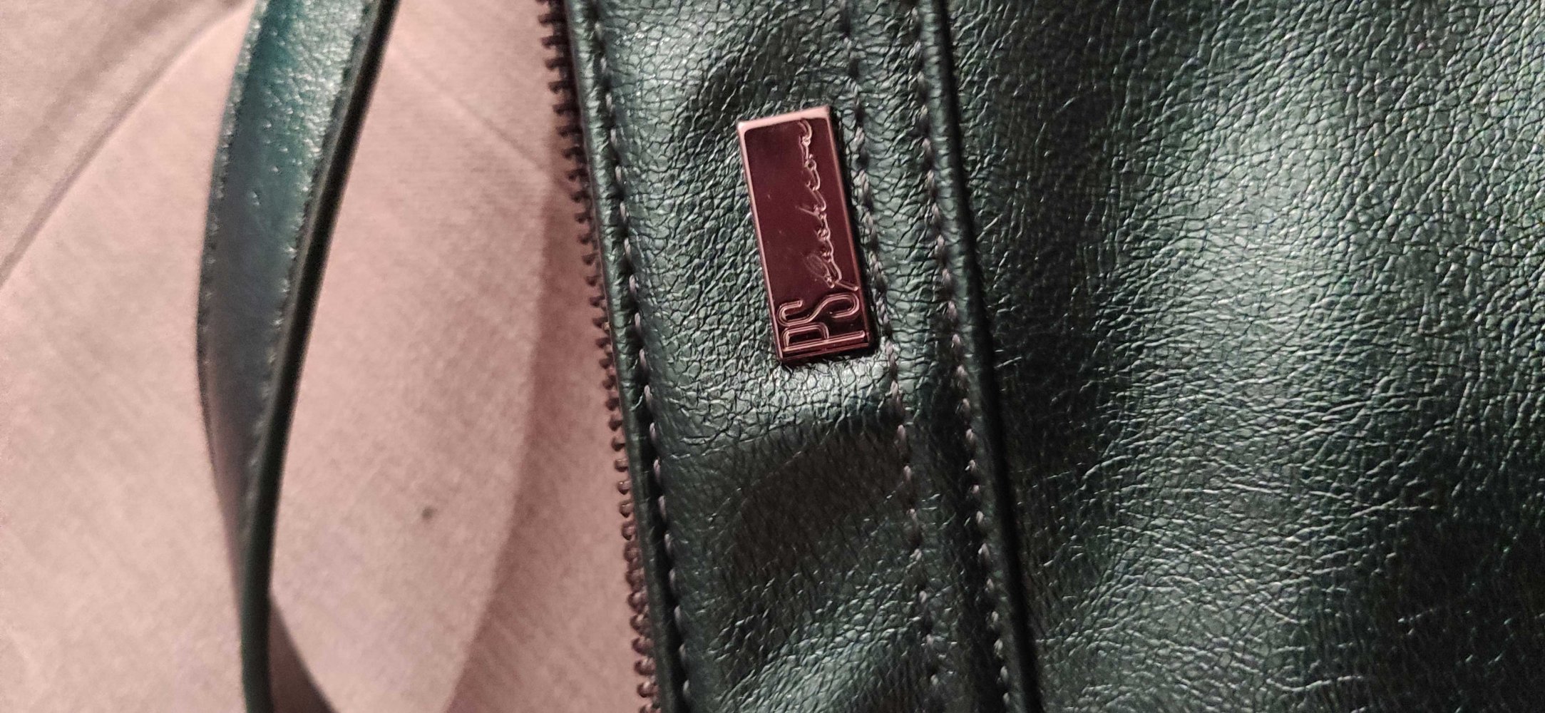 Handtasche grün glitzer schimmer