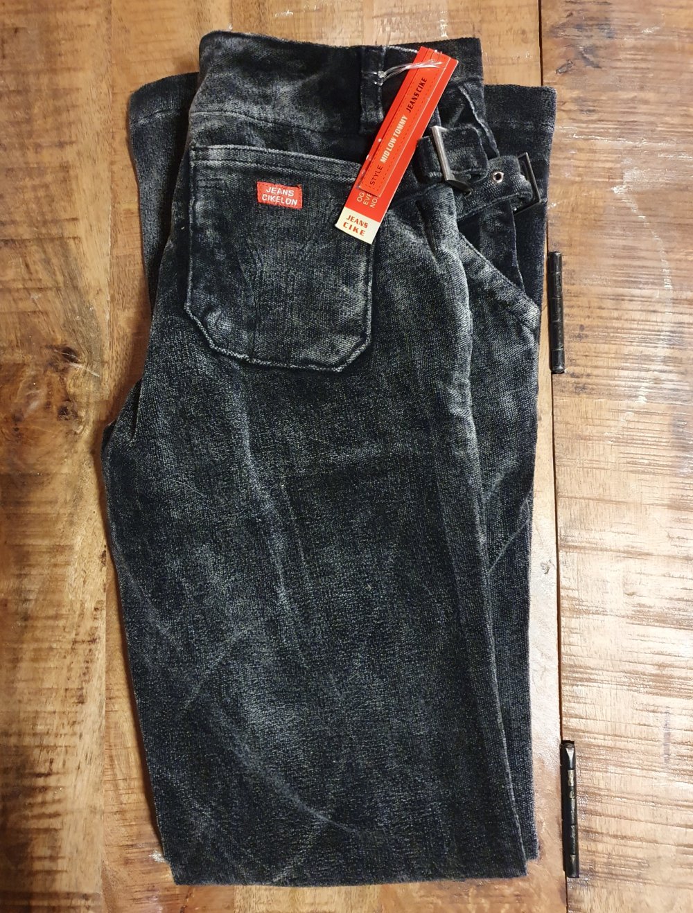 Jeans cike samt schwarzgrau hose