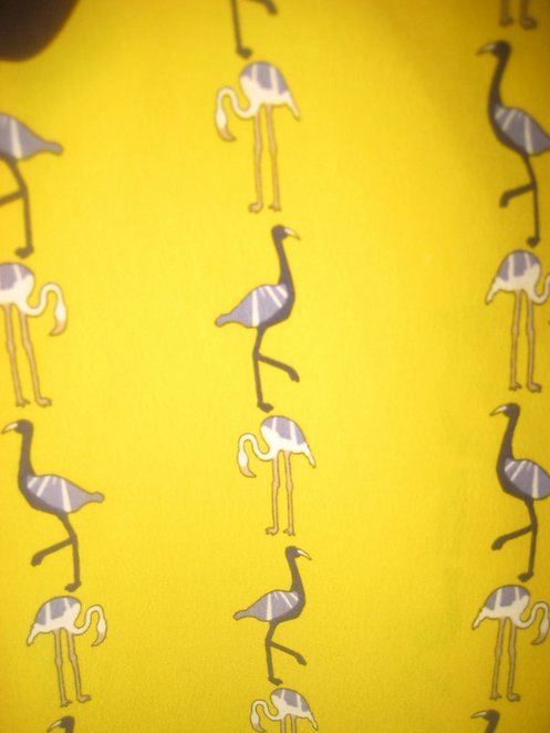 NEU Zara basic Kurzarm Bluse Gelb, Marine, Flamingos, Gr. M - Maße beachten!